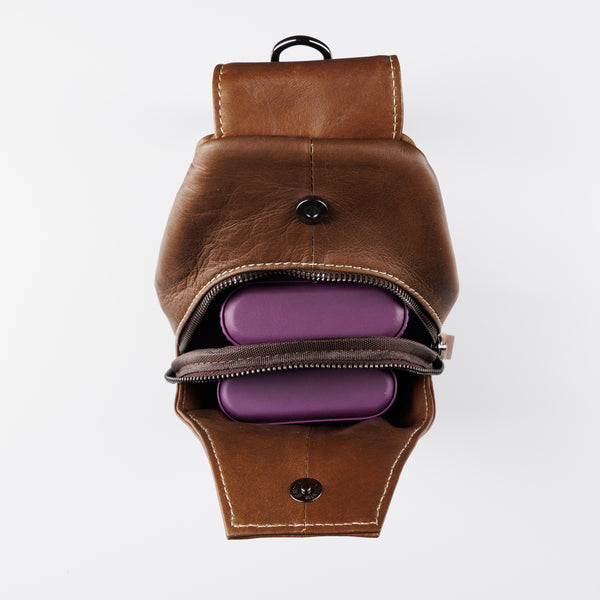 Omega Psi Phi Leather Sling Bag