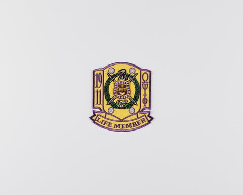 Omega Psi Phi Life Member Patch